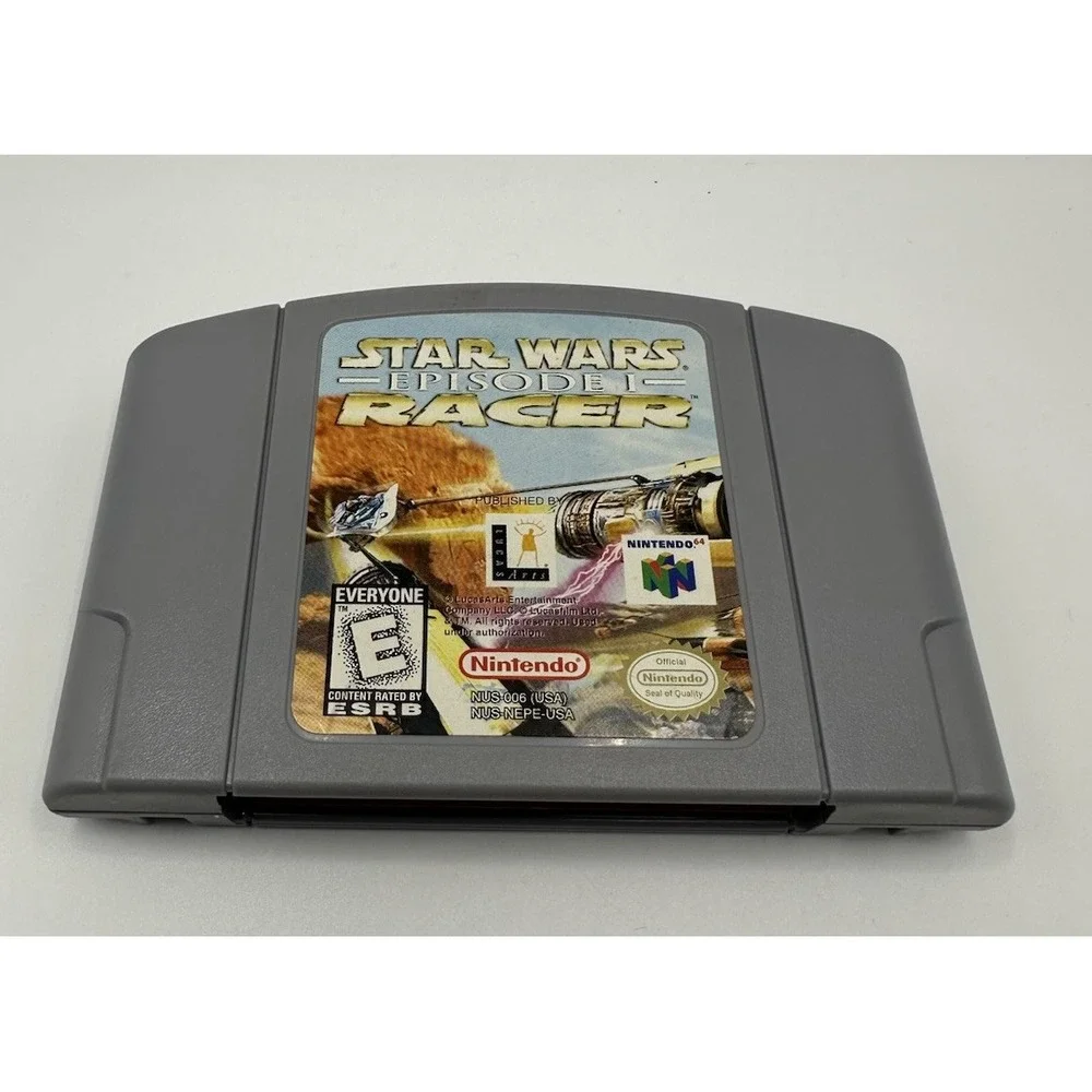 STAR WARS EPISODE 1 RACER NINTENDO 64 N64 AUTHENTIC CART CLEANED TESTED & WORKS